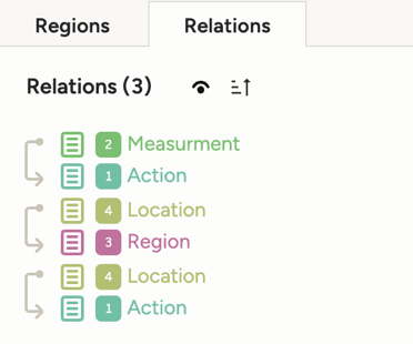 Screenshot of region IDs